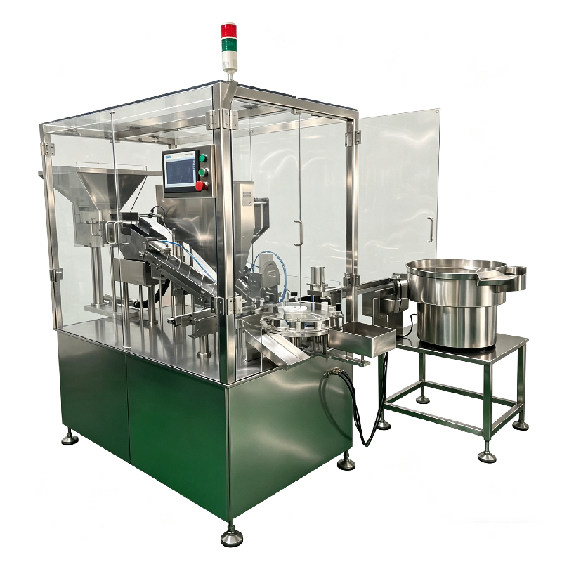 1.5kW Effervescent Tablet Tube Filling Machine 0.5MP - 0.6MP Filling And Capping Machine