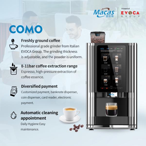 Vendeuse de café personnalisable avec des fonctionnalités de haute technologie pour une expérience utilisateur améliorée
