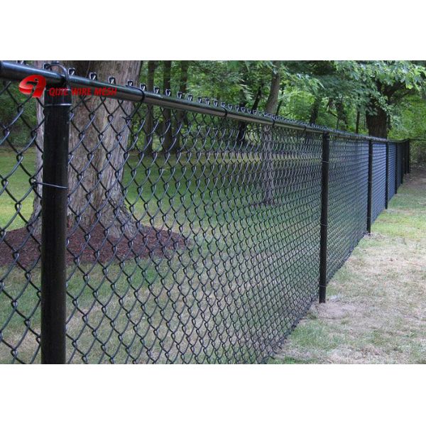 Покрытая ПВК ткань загородки звена цепи, диамант сварила проволочную изгородь 5кс5км раскрывая