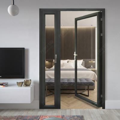 Lightning Protection Aluminium Casement Doors , Double Glazed French Doors
