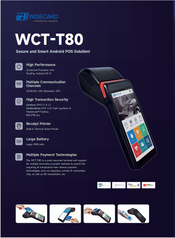 Android POS Terminal with Built-in 58*40mm Thermal Printer, Quad-core Processor, and EMV Technology for Secure Payments