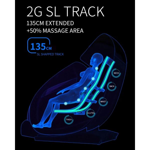 LCD 3d Zero Gravity Recliner Massage Chair Sl Track ROHS