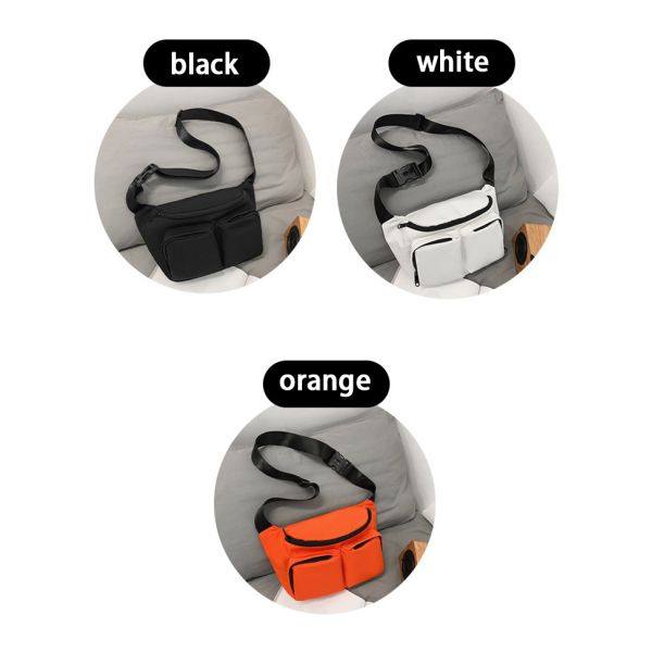 Simpatía Sport Casual Bolso de pecho de hombro bolso de cintura de nylon impermeable para hombres mujeres