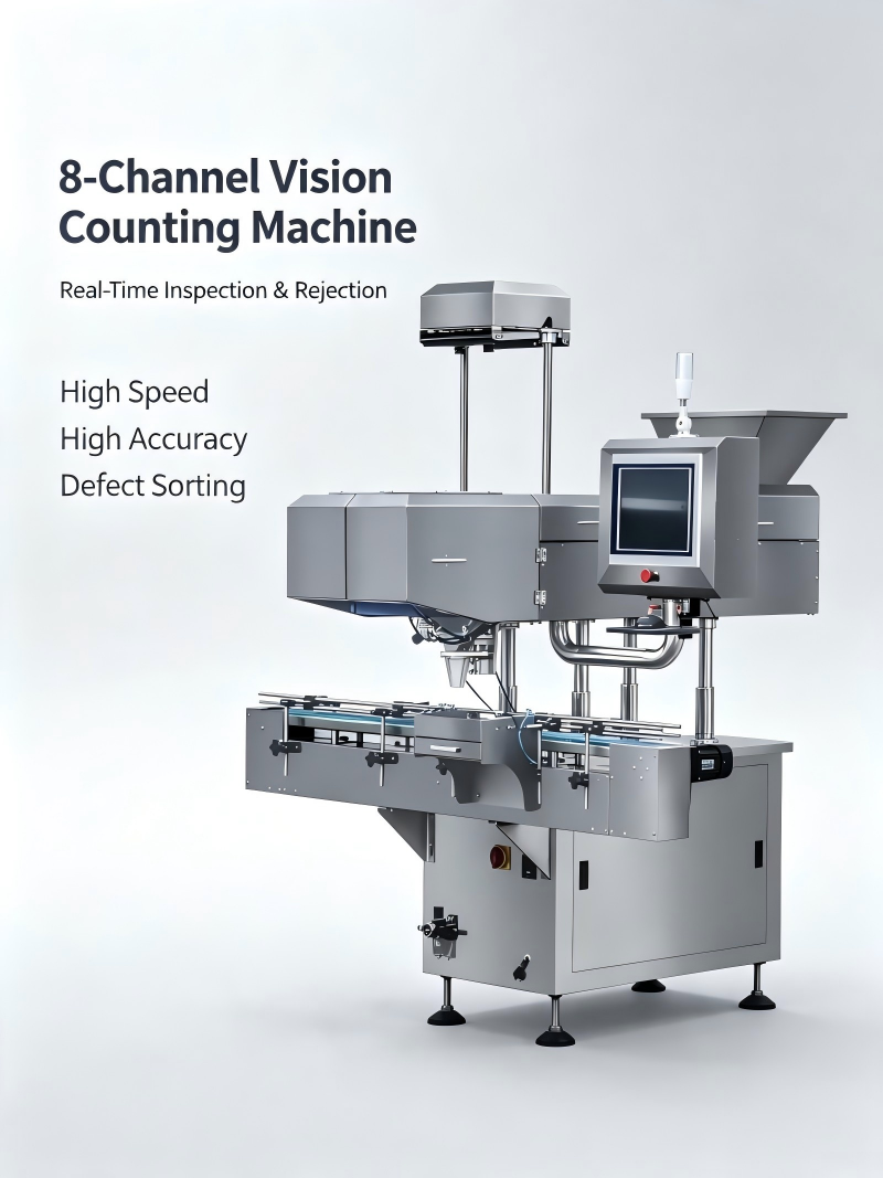 8 Channel Visual Counting Machine Packaging Lines In Pharmaceutical Industry