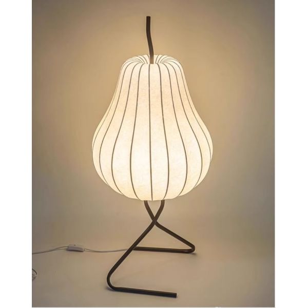 JYLIGHTING Créé Japandi Wabi Sabi Style Pear Matrail en fer Morden Éclairage de sol pour le salon Lampes de sol de concepteur