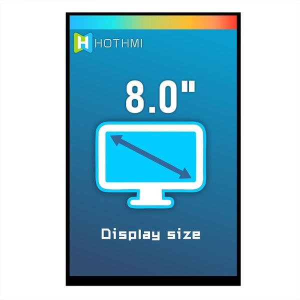 8.0 Inch TFT LCD Display Module With NV3051F1 Controller
