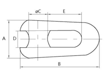 Fixed Joint U Shaped Bend Connector Transmission Line Accessories With Rated Load 10KN