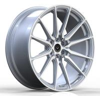 24X10 Monoblock forgé borde l'alliage d'aluminium de 1 morceau a poli les roues argentées