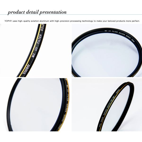 OEM Golden Line UV Protection Filter , B270 Digital Camera Lens Filters