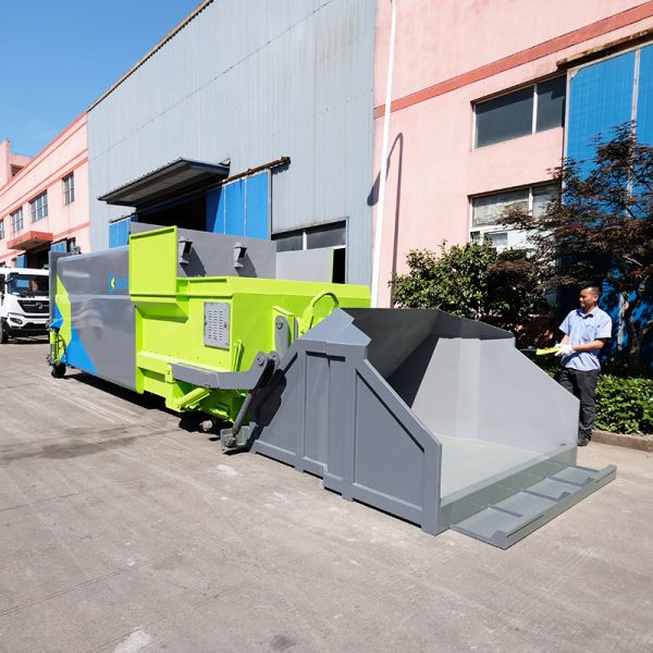 6 Ton 15000L Mobile Garbage Compactor with 24Mpa Compression Force for Heavy Duty Solid Waste Collection