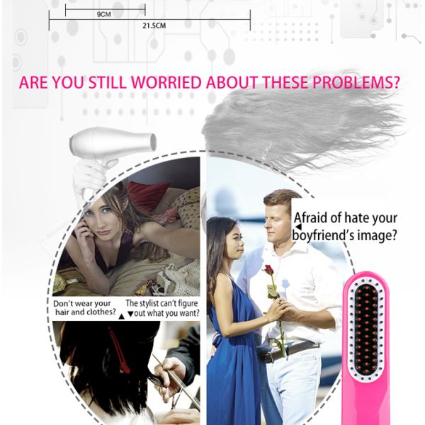 Wireless Charging Mini Home Hair Straightener , Usb Hair Straightener