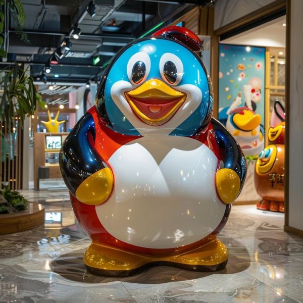 Resin Custom Cartoon Duck Bear Animal Sculpture Simulation Animal Shape