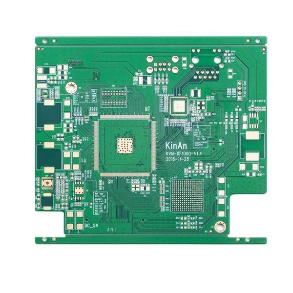 Green Solder Mask Quick Turn PCB Boards BGA Impedance Control 1.2mm 5mil