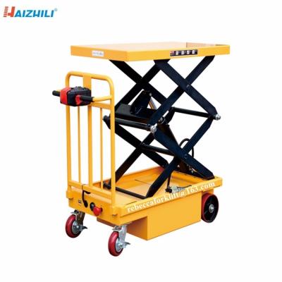 400kg 950mm battery powered electric scissor lift platform cart