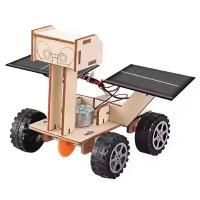 Wooden STEM Experiment Kit Natural Color Solar Powered Safe Assembly