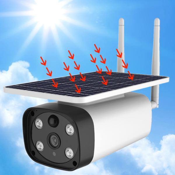 1080P 2MP 4G LTE Low Power Consumption HD Full Color Solar Security Camera