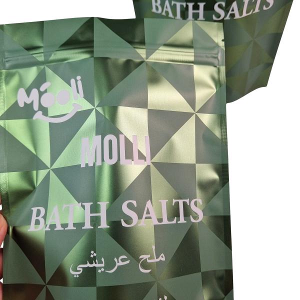 Stand Up Plastic Packaging For Body Scrub Pouch Bath Salt Natural Soak Mylar Bags With Zipper