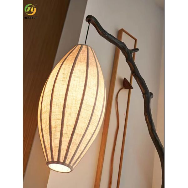 Современная новая лампа пола фонарика ветви китайского стиля для комнаты прожития спальни гостиницы