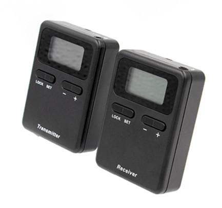 Neck- Hanging Portable Tour Guide System For Teaching Meeting Training Black Color