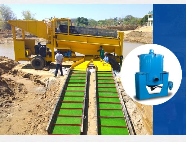 Customized Alluvial Gold Washing Plant 250 Tons Per Hour Deal Capacity