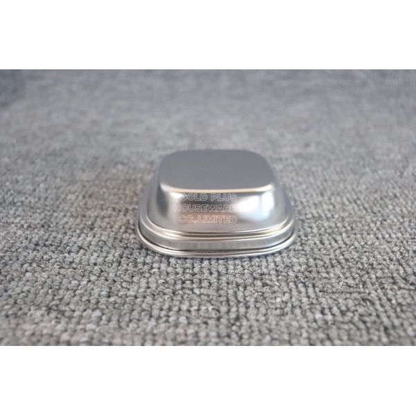 Custom Stainless Steel Dishes Multifunction Seasoning Rectangle Snack Appetizer