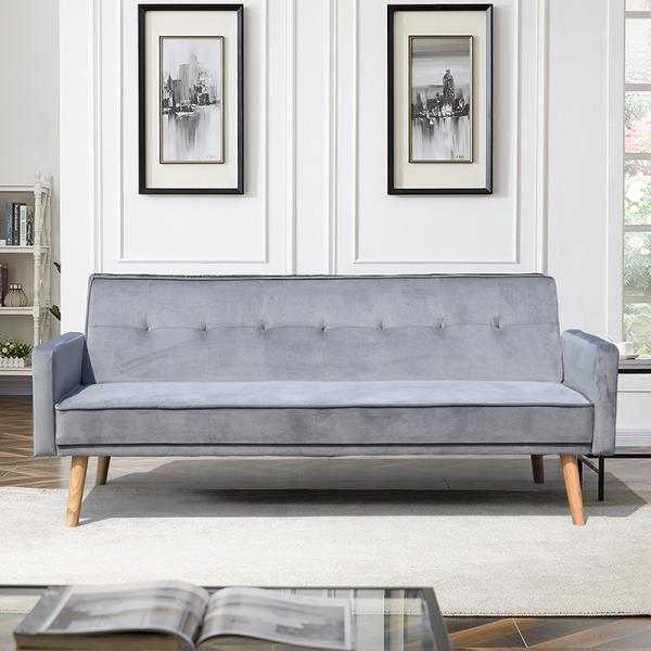 Factory Supply Cheap Price One Box Package Modern Fabric Folding Sofa Bed For Living Room Furniture