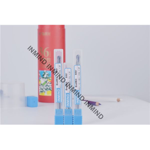 Extra Long Carbide Ball Nose End Mills With 12 mm Flute Length 6 mm Shank Dia