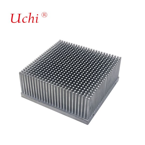 70W Square Pin Fin Cold Forged Heat Sink Skived Thermal Solution