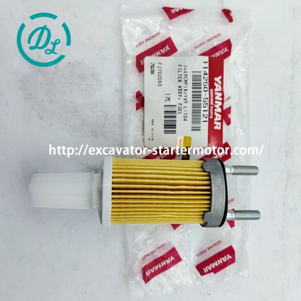 EexcavaStart Yanmar 114250-55121 Fuel Filter Assembly for L400N L100N L100EE