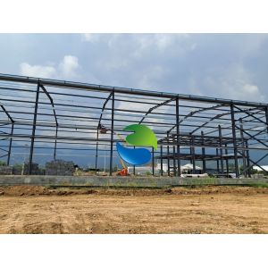 C Z Shape Channel Purlin Steel Structure Warehouse with 7 Bay Layout and Robust Steel Structure Platform