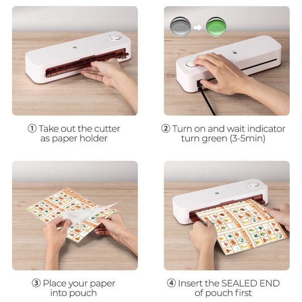 325*95*60 мм А4 настольный ламинировщик для офиса школы Маленькая фотобумажная ламинирующая машина