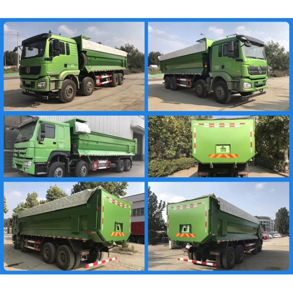 371HP Sinotruck 40 Ton 12 Tyres HOWO Dumper Truck with Rear View Camera and Blue Color