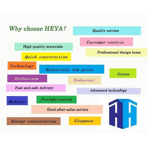 HEYA hot sale eps or rockwool panel container camp house prefab house