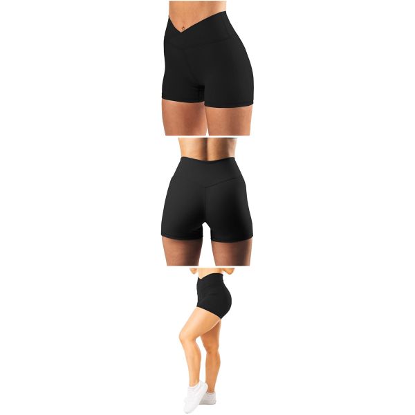 велосипедист Waisted женщин 210gsm высокий замыкает накоротко перекрестную йогу разминки талии замыкает накоротко