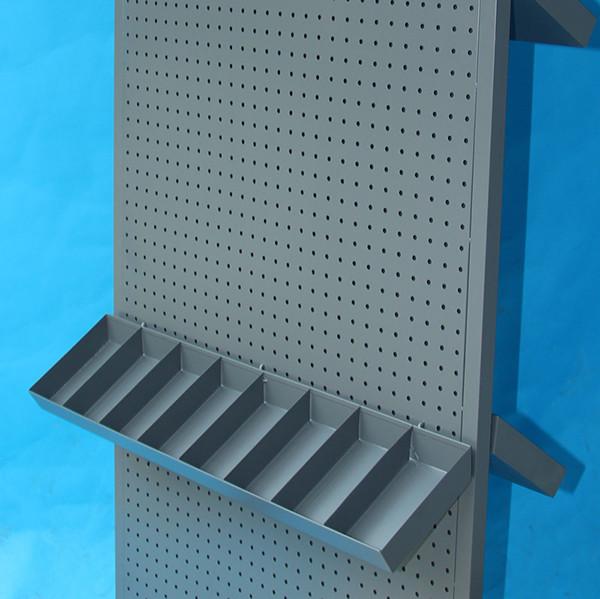Heavy Duty Width 485mm Depth 485mm Pegboard Display Rack Double Face