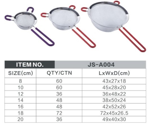 Kitchen Supply - Premium Quality Stainless Steel Mesh Frying Strainer/Fine Mesh Strainer Set for Restaurant