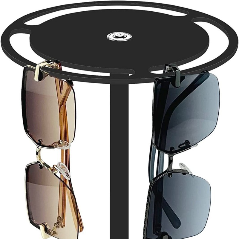Custom Rotating Desktop Storage Rack Transparent Acrylic Sunglasses Display Rack for Bathroom or Living Room Use