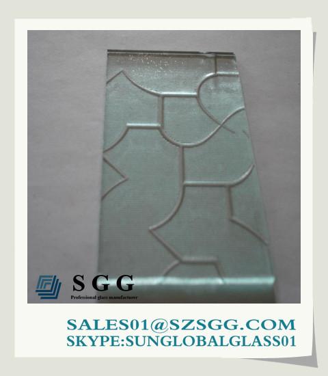 frosted patterned glass 5mm