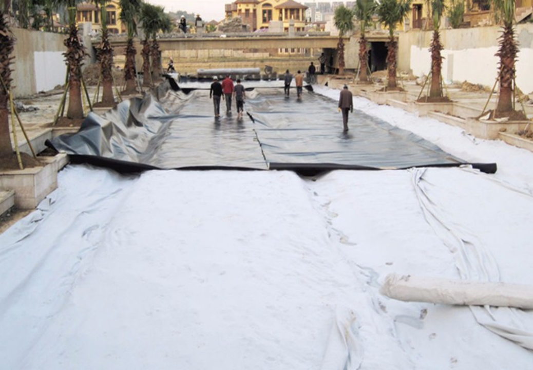 High Strength Durability Polyester Nonwoven Geotextile Cover Geomembrane Landfill Liner