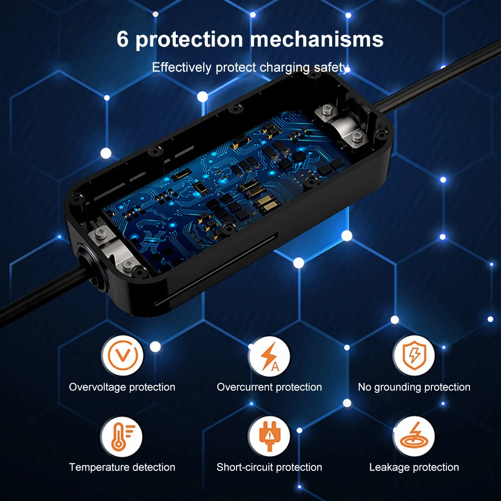 Переносное зарядное устройство для электромобилей типа 1 16A 3.6kw зарядное устройство для электромобилей с разъемом SAE J1772