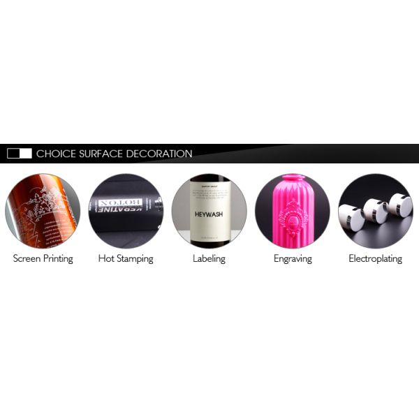 Logo Printing Baby Shampoo Bottle / Solid White Empty Baby Wash Bottle