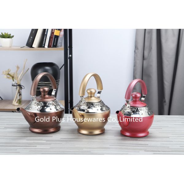 2L Drinkware stainless steel bronze pour over coffee kettle customized water bottle kettle coffee tea pot
