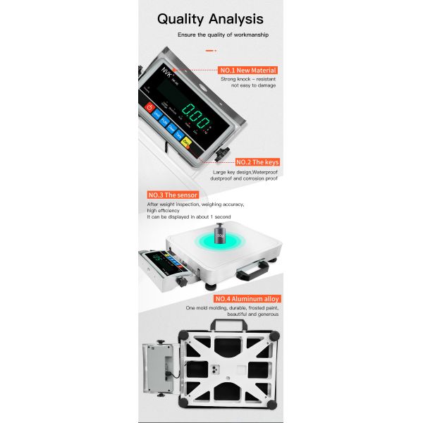 Nvk Hot Selling Portable Handheld Lcd Electronic Postal Scale Platform Shipping 100kg Postal Scale Digital