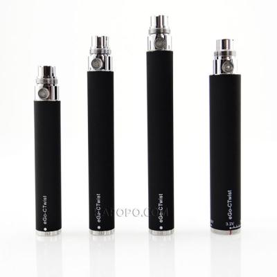 Voltage adjustable battery Big vapor wholesale ego-c twist kit ego twist battery