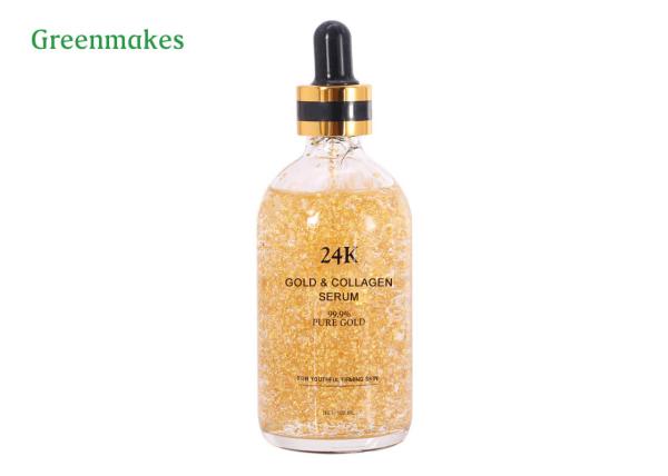 Private Label 24K Gold Face Serum , Anti Aging / Anti Wrinkle Facial Serum