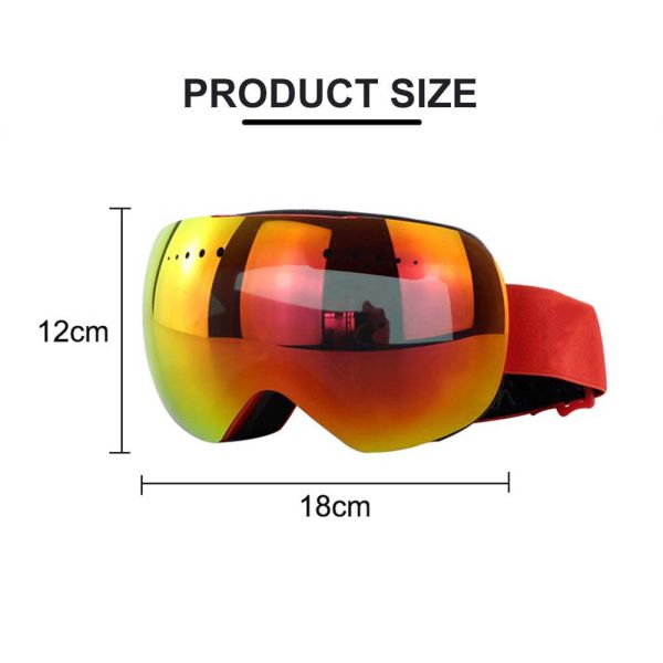 Sample Make Samples Large Spherical Dual Lens Polarized OTG Snow Googles Ski Goggles