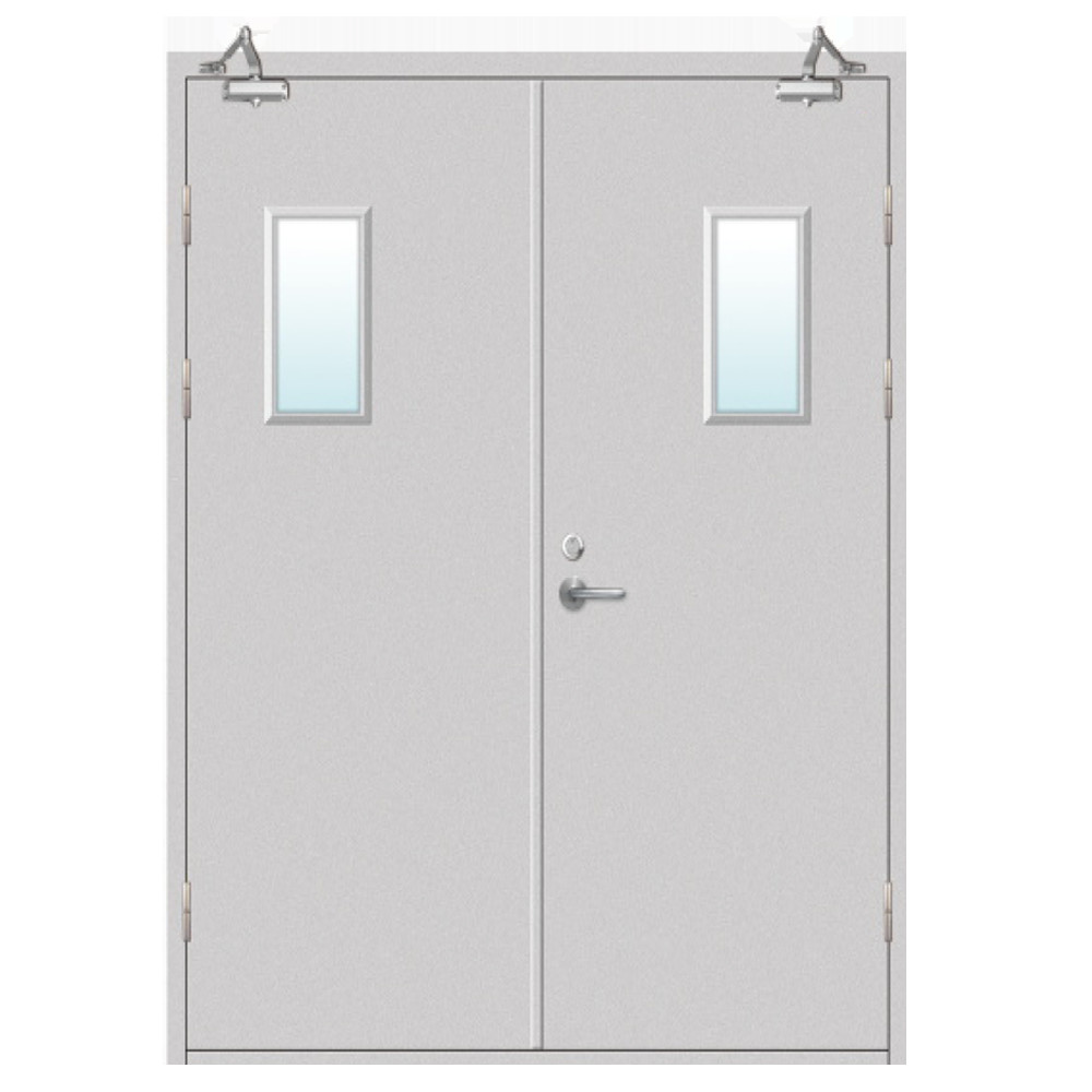 Modern Single Steel Security Entry Doors Fire Proof Rated Exit Door UL 90mins Sound Proof Fire Door Flush