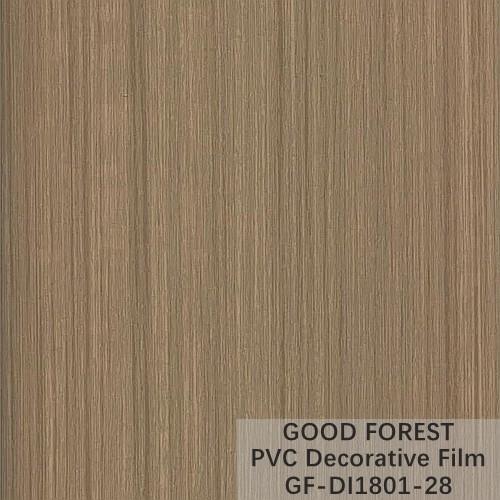 Flowability PVC Decorative Film Scratch Resistance Wooden Grain