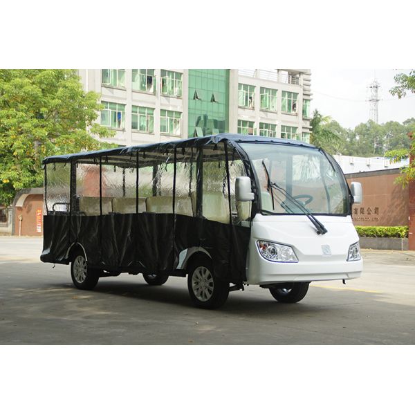 coche de visita turístico de excursión eléctrico del poder de batería 72V con la cubierta de la lluvia neumático de 14 pulgadas