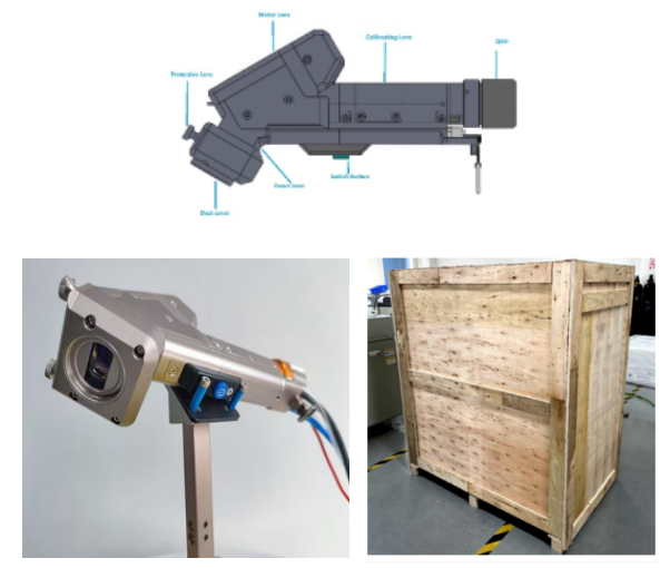 Machine de nettoyage laser à oscillation simple portative pour le nettoyage de l' acier au carbone / acier inoxydable